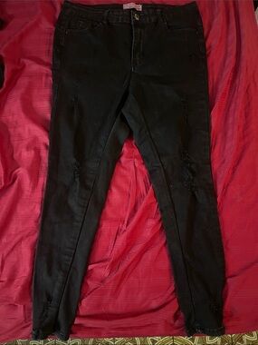 Wax Jean Black High-Rise Butt lift Skinny Jeans